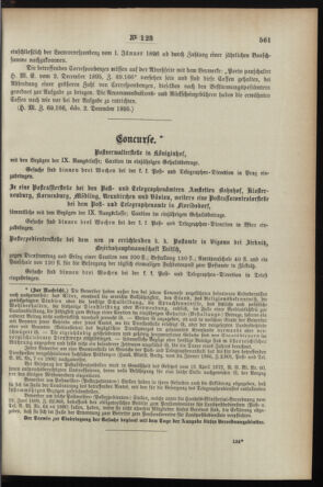 Post- und Telegraphen-Verordnungsblatt für das Verwaltungsgebiet des K.-K. Handelsministeriums 18951217 Seite: 3