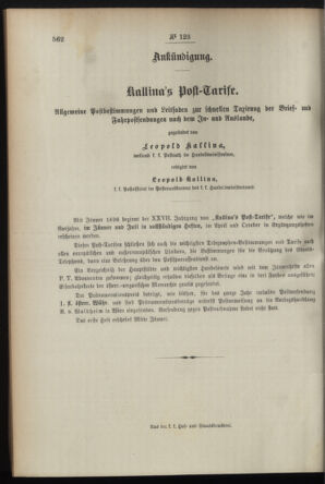 Post- und Telegraphen-Verordnungsblatt für das Verwaltungsgebiet des K.-K. Handelsministeriums 18951217 Seite: 4