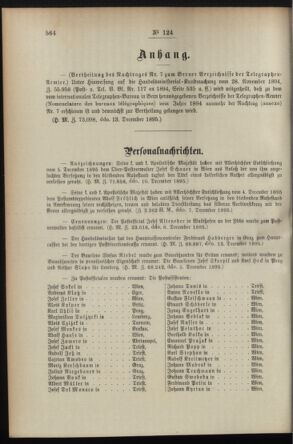 Post- und Telegraphen-Verordnungsblatt für das Verwaltungsgebiet des K.-K. Handelsministeriums 18951220 Seite: 2