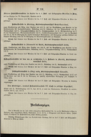 Post- und Telegraphen-Verordnungsblatt für das Verwaltungsgebiet des K.-K. Handelsministeriums 18951220 Seite: 5