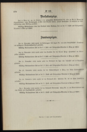 Post- und Telegraphen-Verordnungsblatt für das Verwaltungsgebiet des K.-K. Handelsministeriums 18951223 Seite: 4