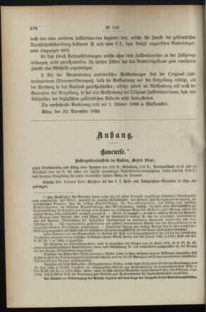 Post- und Telegraphen-Verordnungsblatt für das Verwaltungsgebiet des K.-K. Handelsministeriums 18951227 Seite: 2