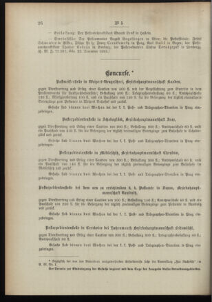 Post- und Telegraphen-Verordnungsblatt für das Verwaltungsgebiet des K.-K. Handelsministeriums 18960124 Seite: 10