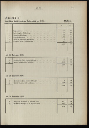 Post- und Telegraphen-Verordnungsblatt für das Verwaltungsgebiet des K.-K. Handelsministeriums 18960218 Seite: 5