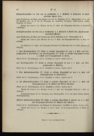 Post- und Telegraphen-Verordnungsblatt für das Verwaltungsgebiet des K.-K. Handelsministeriums 18960226 Seite: 4