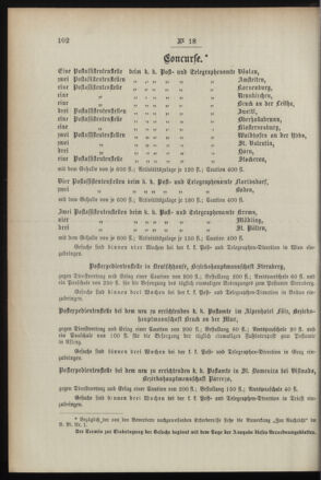 Post- und Telegraphen-Verordnungsblatt für das Verwaltungsgebiet des K.-K. Handelsministeriums 18960307 Seite: 2