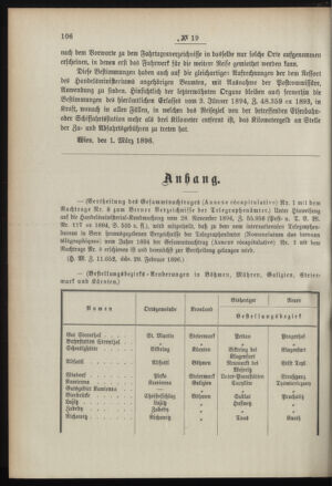 Post- und Telegraphen-Verordnungsblatt für das Verwaltungsgebiet des K.-K. Handelsministeriums 18960310 Seite: 2