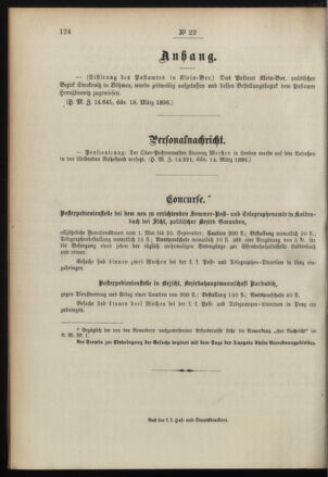 Post- und Telegraphen-Verordnungsblatt für das Verwaltungsgebiet des K.-K. Handelsministeriums 18960324 Seite: 4