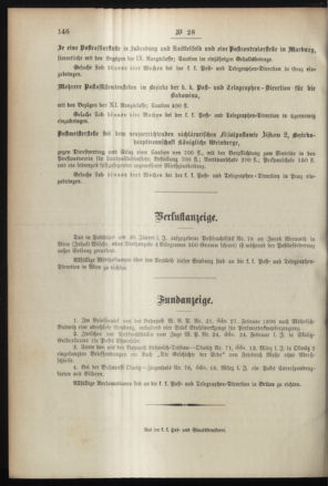 Post- und Telegraphen-Verordnungsblatt für das Verwaltungsgebiet des K.-K. Handelsministeriums 18960408 Seite: 4