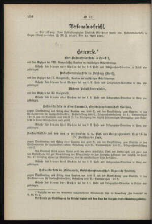 Post- und Telegraphen-Verordnungsblatt für das Verwaltungsgebiet des K.-K. Handelsministeriums 18960420 Seite: 2