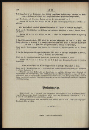 Post- und Telegraphen-Verordnungsblatt für das Verwaltungsgebiet des K.-K. Handelsministeriums 18960420 Seite: 4