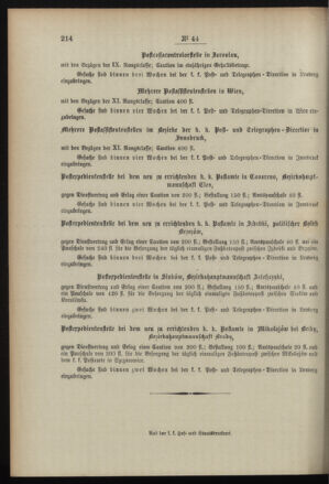 Post- und Telegraphen-Verordnungsblatt für das Verwaltungsgebiet des K.-K. Handelsministeriums 18960608 Seite: 4