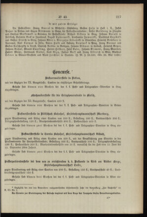 Post- und Telegraphen-Verordnungsblatt für das Verwaltungsgebiet des K.-K. Handelsministeriums 18960612 Seite: 3