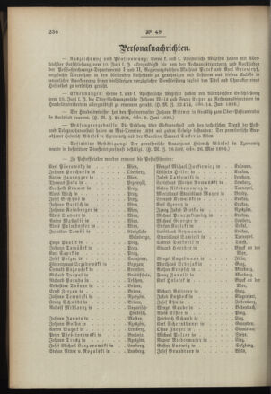 Post- und Telegraphen-Verordnungsblatt für das Verwaltungsgebiet des K.-K. Handelsministeriums 18960626 Seite: 2