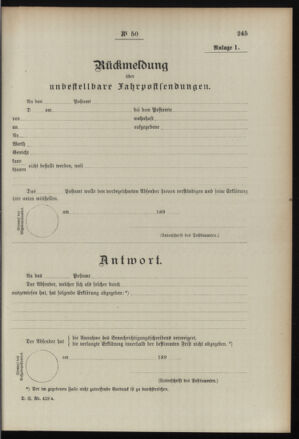 Post- und Telegraphen-Verordnungsblatt für das Verwaltungsgebiet des K.-K. Handelsministeriums 18960627 Seite: 7