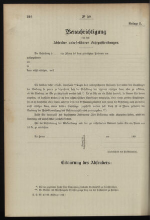 Post- und Telegraphen-Verordnungsblatt für das Verwaltungsgebiet des K.-K. Handelsministeriums 18960627 Seite: 8