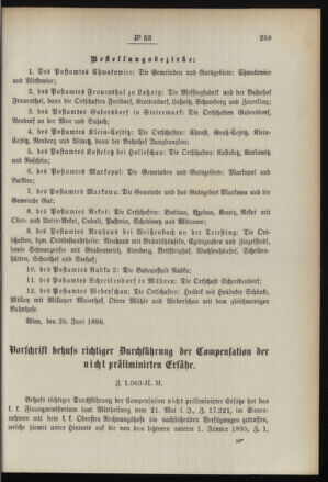 Post- und Telegraphen-Verordnungsblatt für das Verwaltungsgebiet des K.-K. Handelsministeriums 18960704 Seite: 3