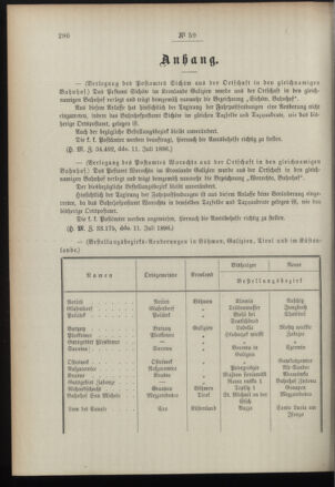 Post- und Telegraphen-Verordnungsblatt für das Verwaltungsgebiet des K.-K. Handelsministeriums 18960722 Seite: 2