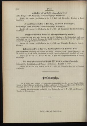 Post- und Telegraphen-Verordnungsblatt für das Verwaltungsgebiet des K.-K. Handelsministeriums 18960722 Seite: 4