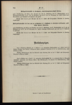 Post- und Telegraphen-Verordnungsblatt für das Verwaltungsgebiet des K.-K. Handelsministeriums 18960819 Seite: 4