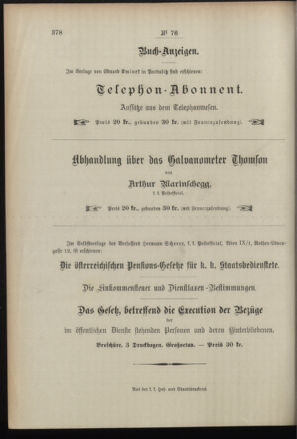 Post- und Telegraphen-Verordnungsblatt für das Verwaltungsgebiet des K.-K. Handelsministeriums 18960921 Seite: 4