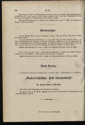 Post- und Telegraphen-Verordnungsblatt für das Verwaltungsgebiet des K.-K. Handelsministeriums 18960926 Seite: 4