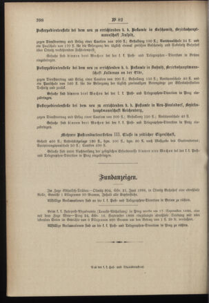 Post- und Telegraphen-Verordnungsblatt für das Verwaltungsgebiet des K.-K. Handelsministeriums 18961005 Seite: 4