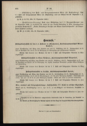 Post- und Telegraphen-Verordnungsblatt für das Verwaltungsgebiet des K.-K. Handelsministeriums 18961008 Seite: 4