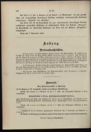 Post- und Telegraphen-Verordnungsblatt für das Verwaltungsgebiet des K.-K. Handelsministeriums 18961110 Seite: 2