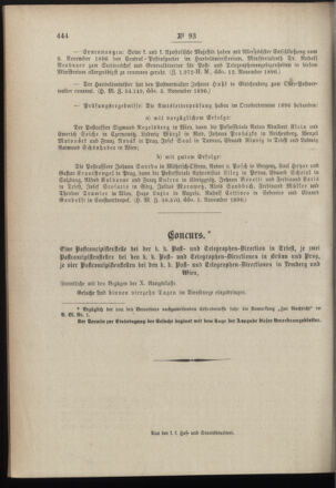 Post- und Telegraphen-Verordnungsblatt für das Verwaltungsgebiet des K.-K. Handelsministeriums 18961112 Seite: 4