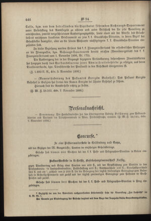 Post- und Telegraphen-Verordnungsblatt für das Verwaltungsgebiet des K.-K. Handelsministeriums 18961114 Seite: 2