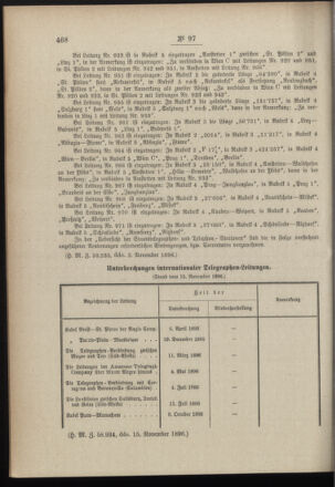 Post- und Telegraphen-Verordnungsblatt für das Verwaltungsgebiet des K.-K. Handelsministeriums 18961122 Seite: 10