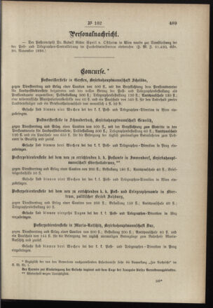 Post- und Telegraphen-Verordnungsblatt für das Verwaltungsgebiet des K.-K. Handelsministeriums 18961202 Seite: 3