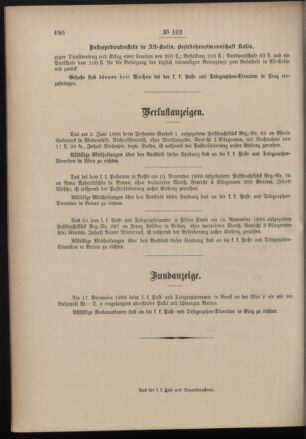 Post- und Telegraphen-Verordnungsblatt für das Verwaltungsgebiet des K.-K. Handelsministeriums 18961202 Seite: 4