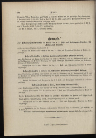 Post- und Telegraphen-Verordnungsblatt für das Verwaltungsgebiet des K.-K. Handelsministeriums 18961211 Seite: 4