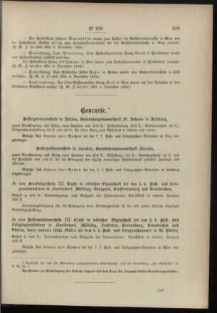 Post- und Telegraphen-Verordnungsblatt für das Verwaltungsgebiet des K.-K. Handelsministeriums 18961216 Seite: 3