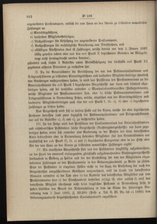 Post- und Telegraphen-Verordnungsblatt für das Verwaltungsgebiet des K.-K. Handelsministeriums 18961222 Seite: 2