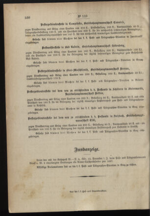 Post- und Telegraphen-Verordnungsblatt für das Verwaltungsgebiet des K.-K. Handelsministeriums 18961231 Seite: 8