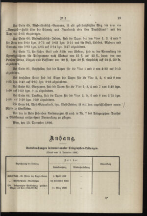 Post- und Telegraphen-Verordnungsblatt für das Verwaltungsgebiet des K.-K. Handelsministeriums 18970116 Seite: 3