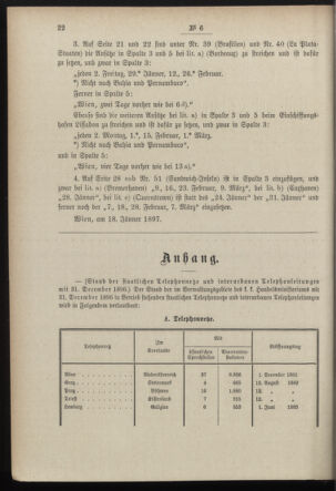 Post- und Telegraphen-Verordnungsblatt für das Verwaltungsgebiet des K.-K. Handelsministeriums 18970120 Seite: 2