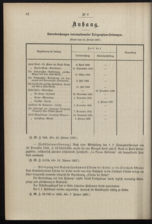 Post- und Telegraphen-Verordnungsblatt für das Verwaltungsgebiet des K.-K. Handelsministeriums 18970130 Seite: 2