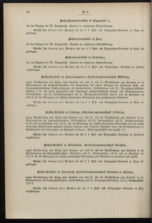 Post- und Telegraphen-Verordnungsblatt für das Verwaltungsgebiet des K.-K. Handelsministeriums 18970130 Seite: 6