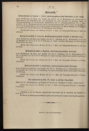 Post- und Telegraphen-Verordnungsblatt für das Verwaltungsgebiet des K.-K. Handelsministeriums 18970206 Seite: 2