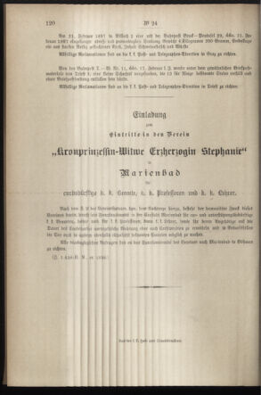 Post- und Telegraphen-Verordnungsblatt für das Verwaltungsgebiet des K.-K. Handelsministeriums 18970317 Seite: 16