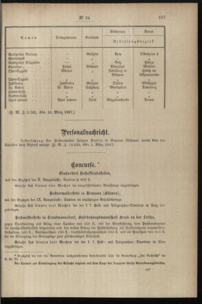 Post- und Telegraphen-Verordnungsblatt für das Verwaltungsgebiet des K.-K. Handelsministeriums 18970317 Seite: 3