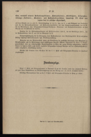 Post- und Telegraphen-Verordnungsblatt für das Verwaltungsgebiet des K.-K. Handelsministeriums 18970322 Seite: 4