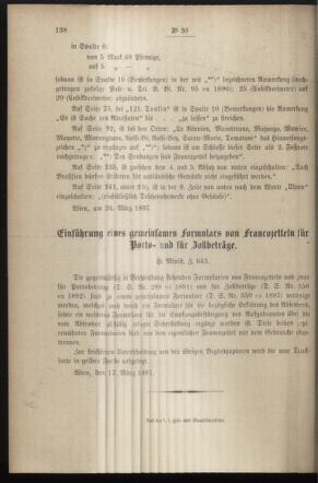 Post- und Telegraphen-Verordnungsblatt für das Verwaltungsgebiet des K.-K. Handelsministeriums 18970402 Seite: 4