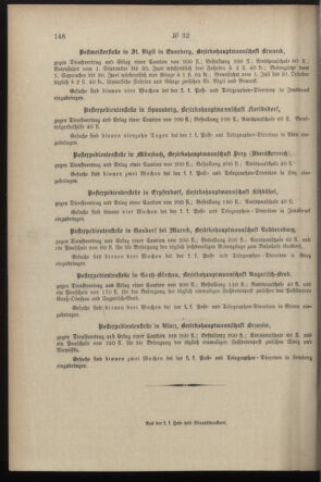 Post- und Telegraphen-Verordnungsblatt für das Verwaltungsgebiet des K.-K. Handelsministeriums 18970410 Seite: 4