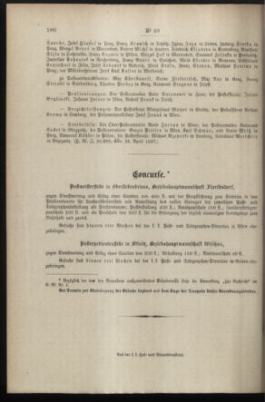 Post- und Telegraphen-Verordnungsblatt für das Verwaltungsgebiet des K.-K. Handelsministeriums 18970503 Seite: 4