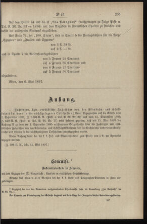 Post- und Telegraphen-Verordnungsblatt für das Verwaltungsgebiet des K.-K. Handelsministeriums 18970519 Seite: 3